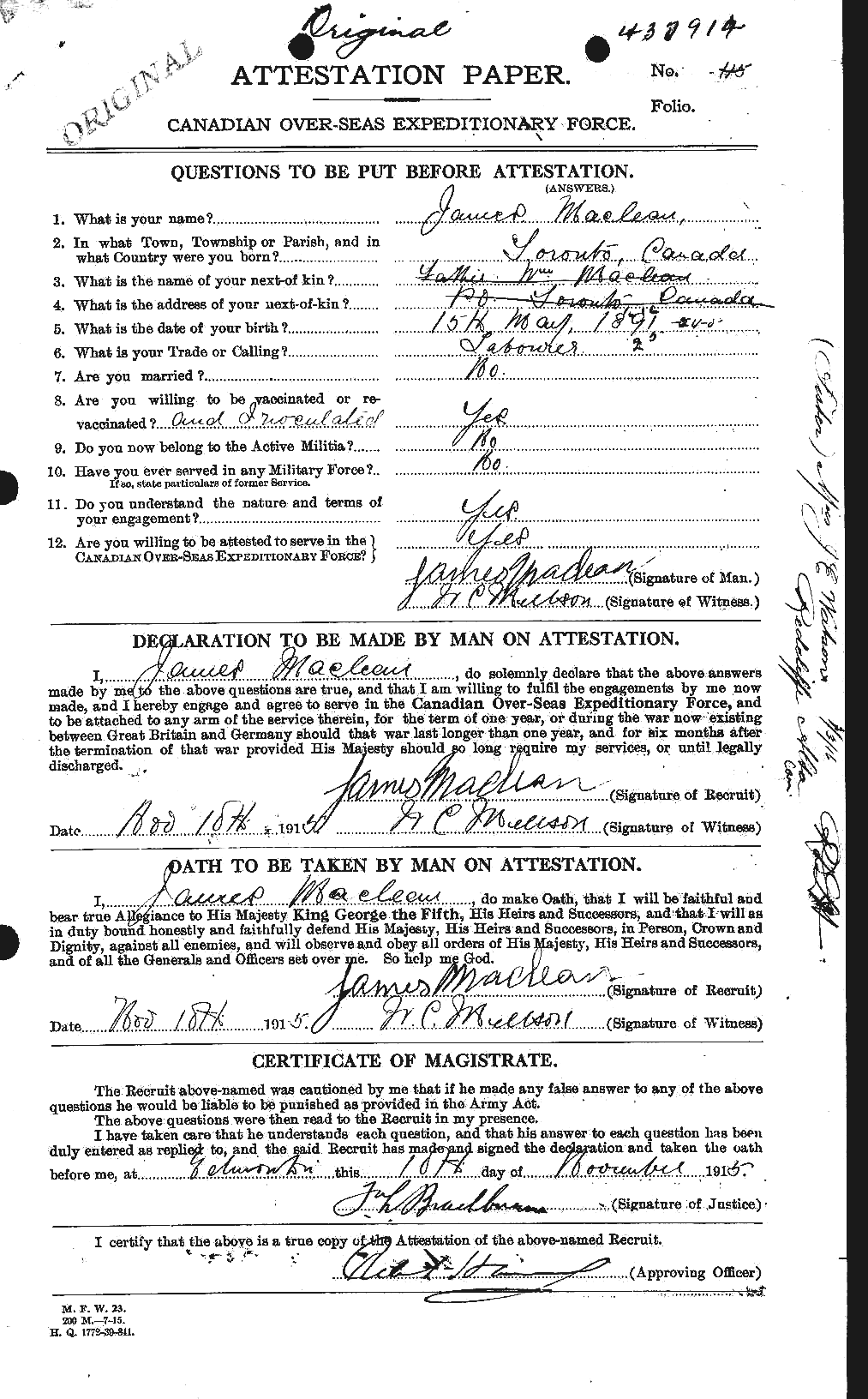 Personnel Records of the First World War - CEF 546177a