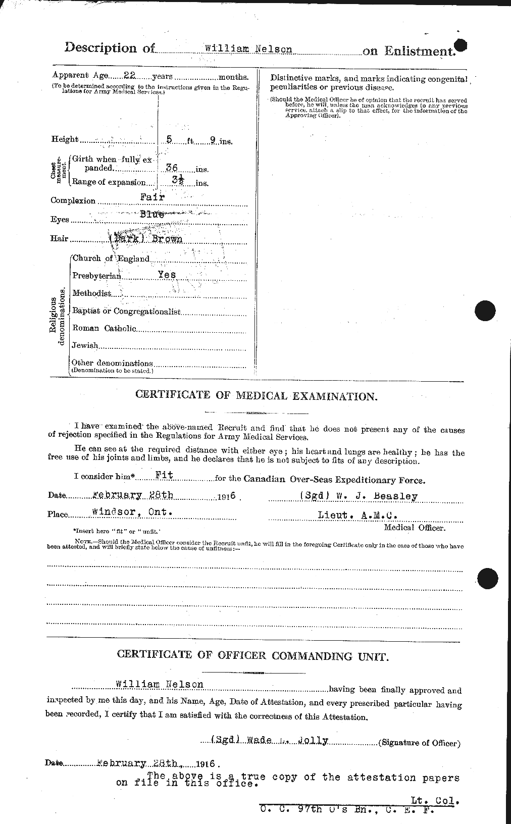 Personnel Records of the First World War - CEF 546608b