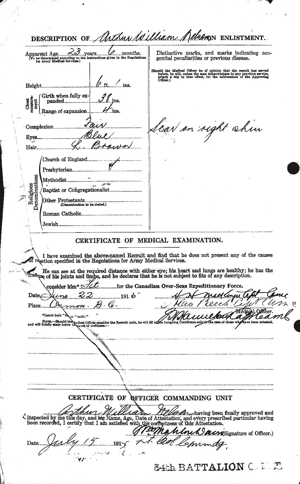 Personnel Records of the First World War - CEF 547106b