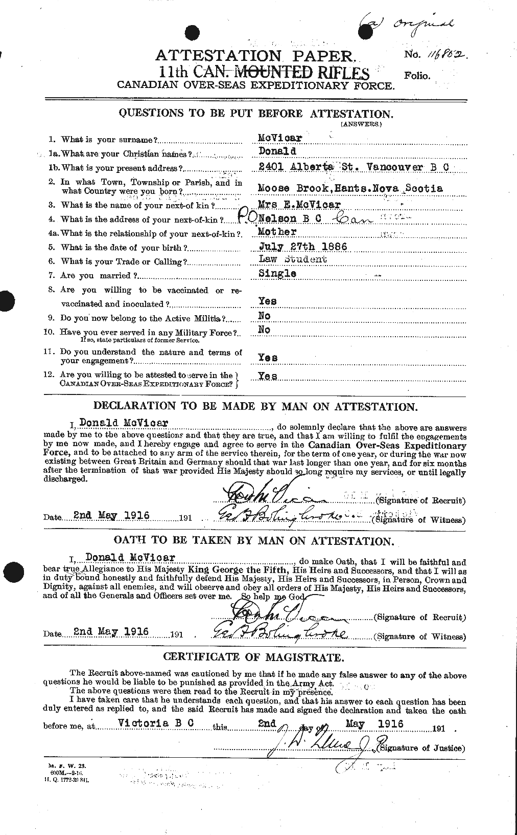 Personnel Records of the First World War - CEF 547315a