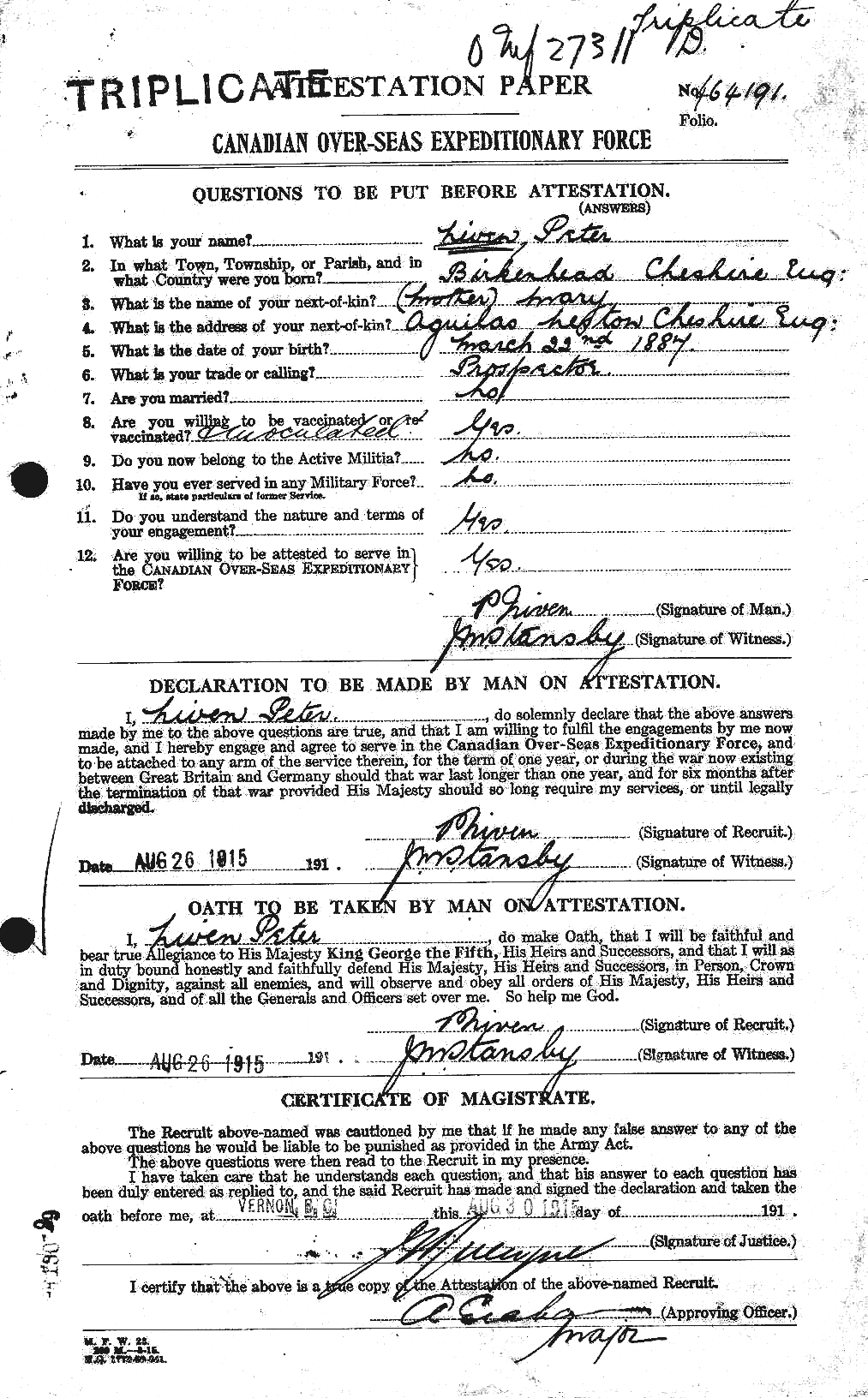 Personnel Records of the First World War - CEF 547589a
