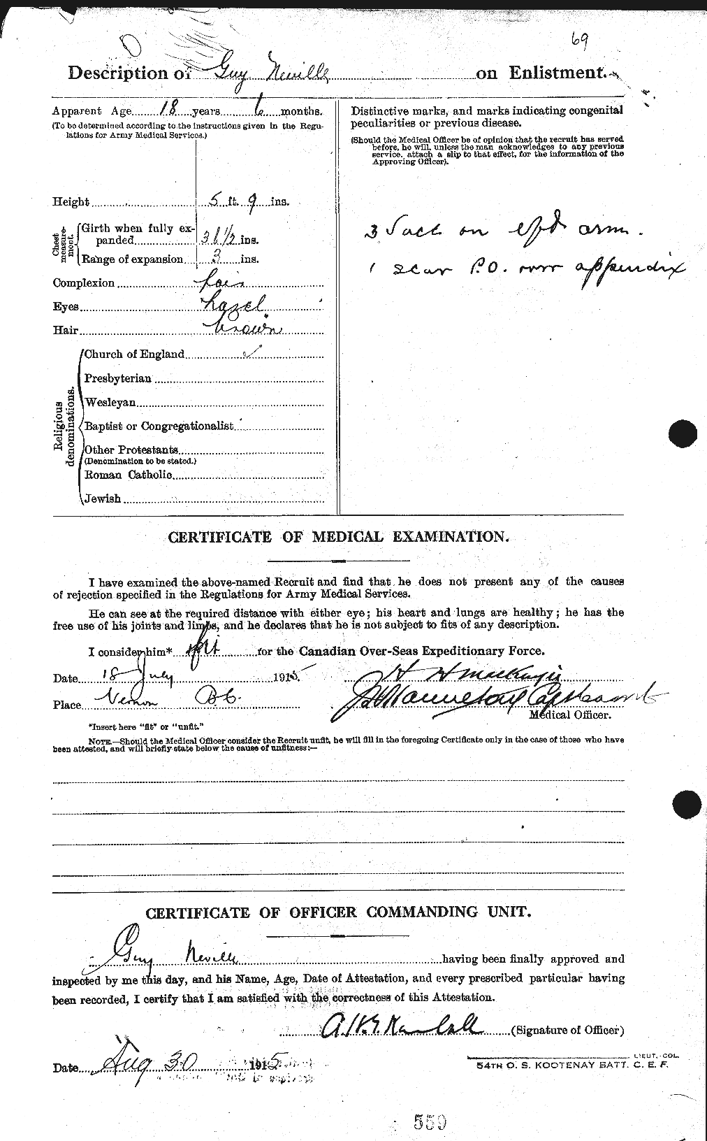 Personnel Records of the First World War - CEF 548876b