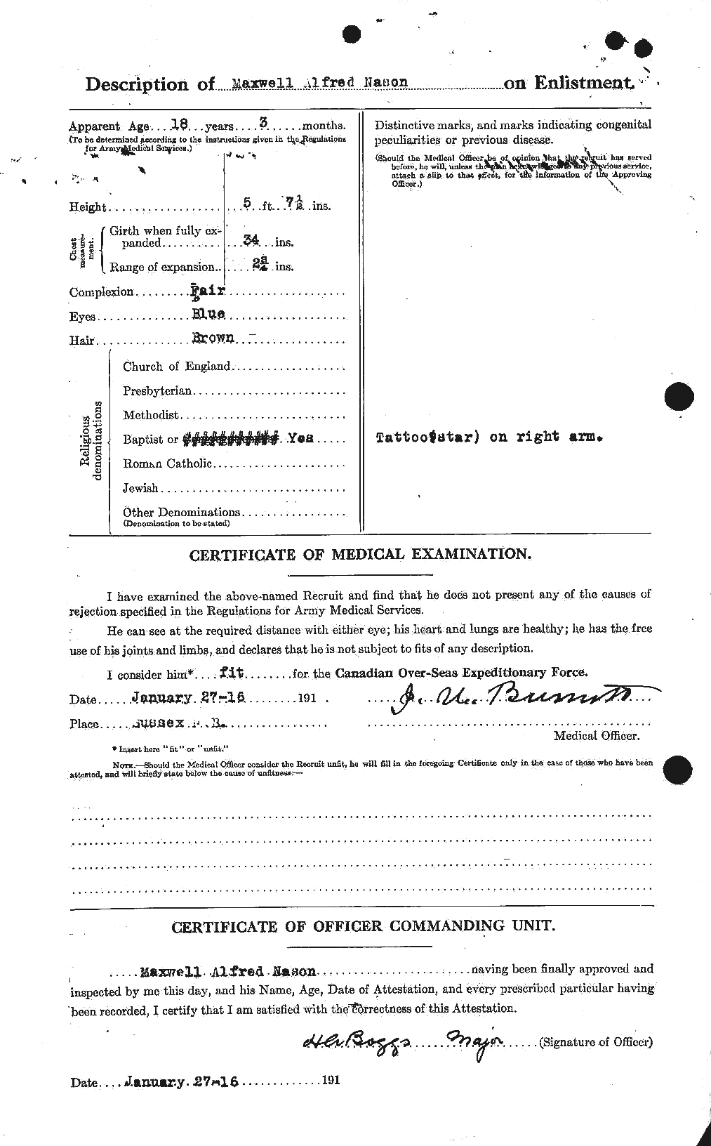 Personnel Records of the First World War - CEF 549123b