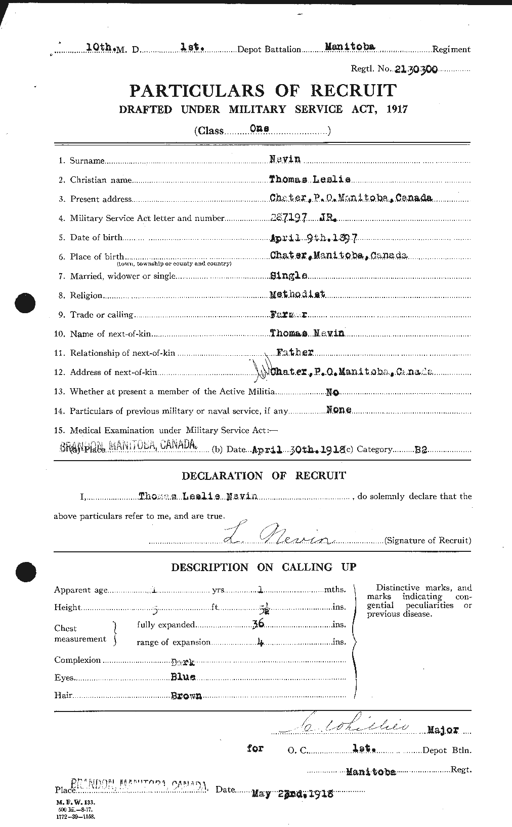 Personnel Records of the First World War - CEF 550449a