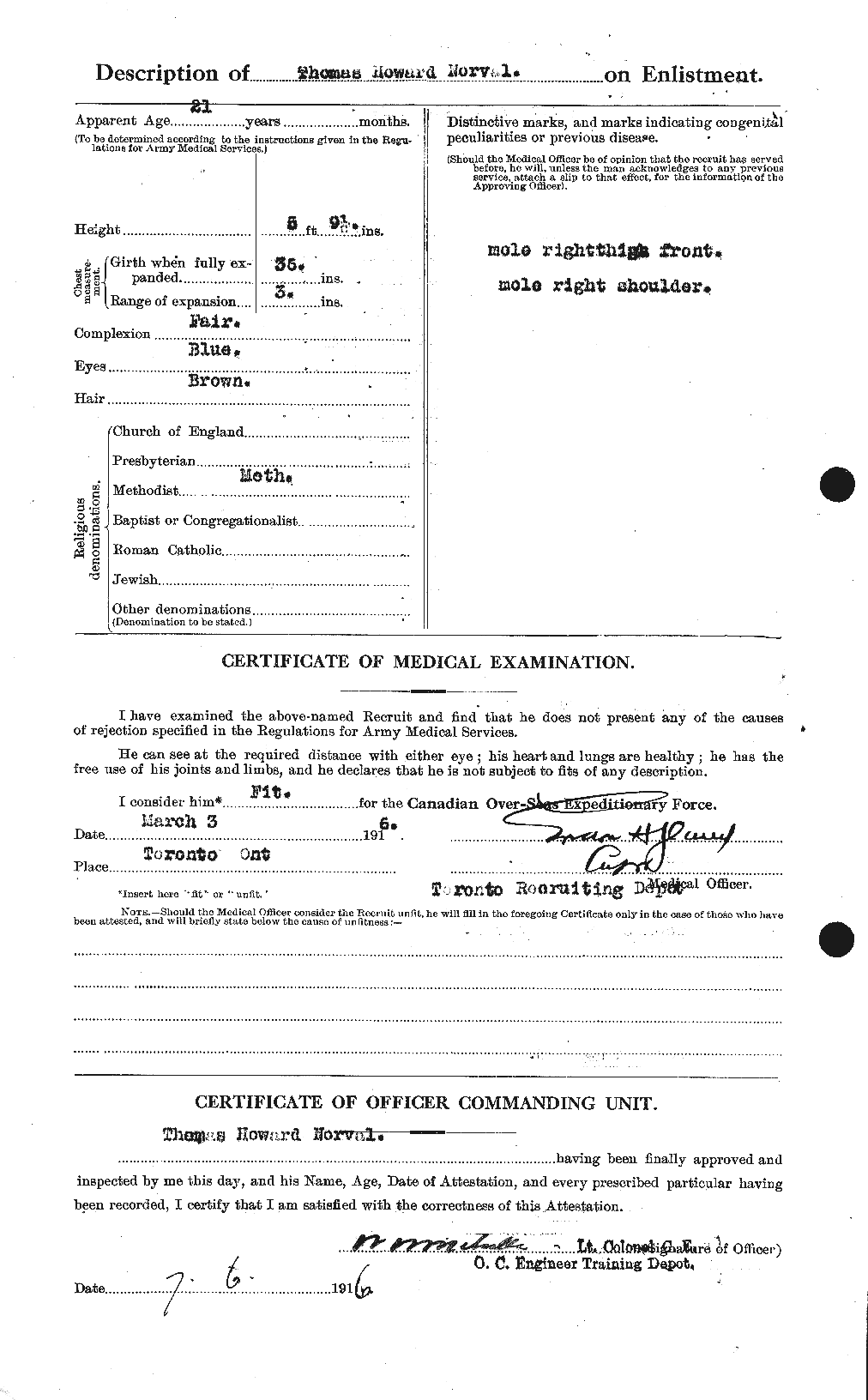 Personnel Records of the First World War - CEF 551894b