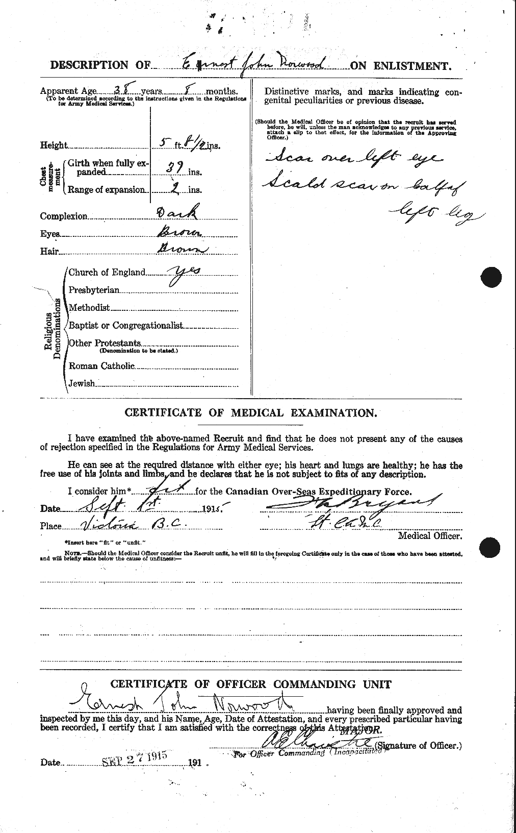 Personnel Records of the First World War - CEF 551921b