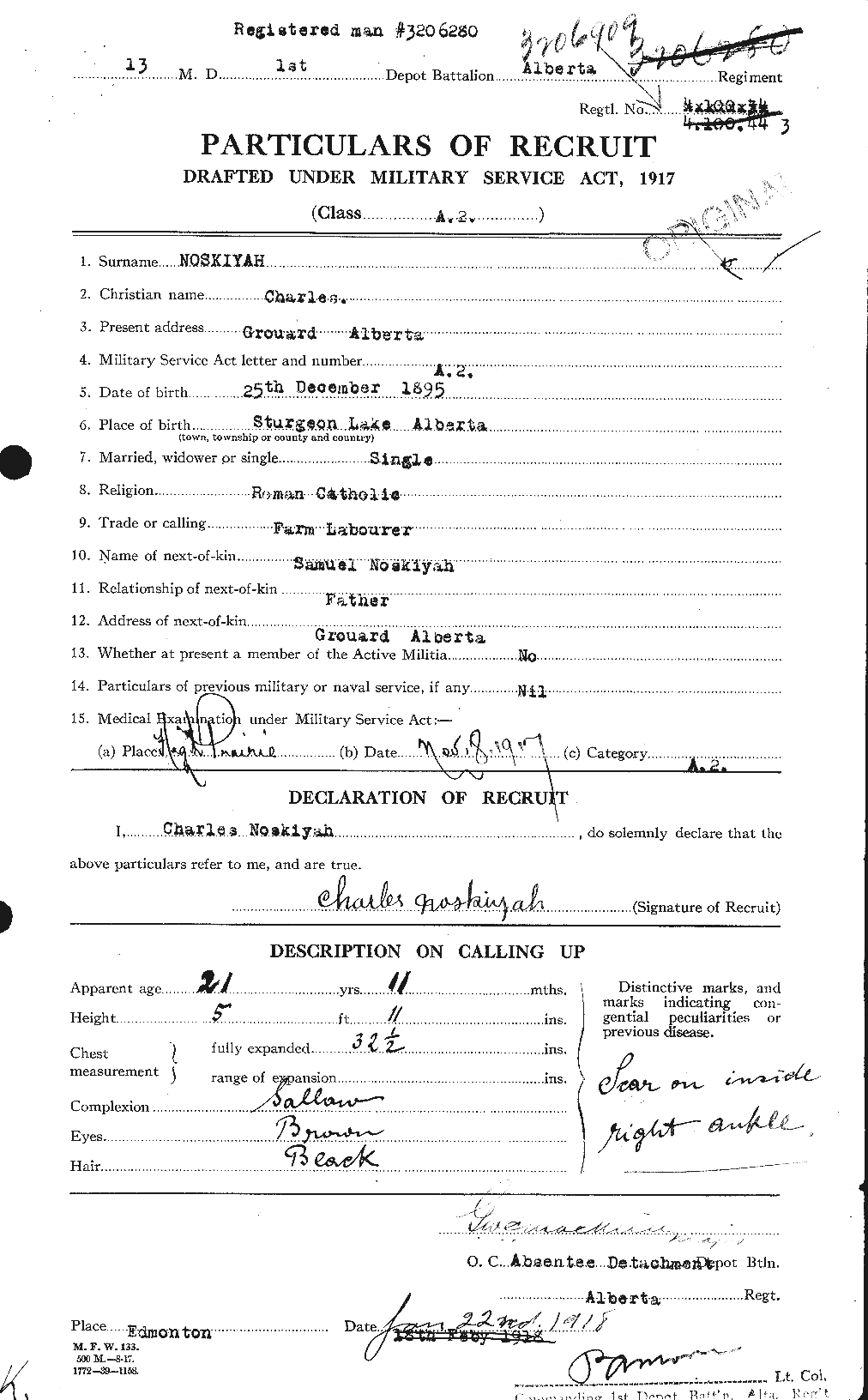Personnel Records of the First World War - CEF 551952a
