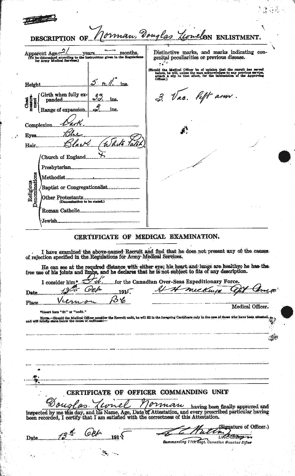 Personnel Records of the First World War - CEF 552070b