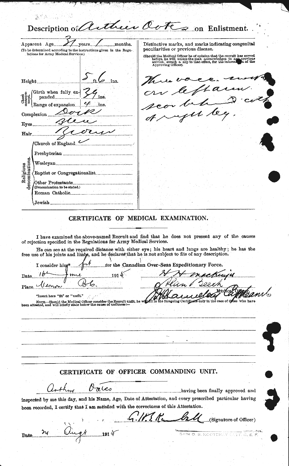 Personnel Records of the First World War - CEF 552534b