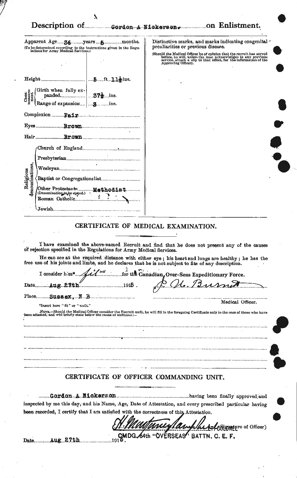 Personnel Records of the First World War - CEF 556577b