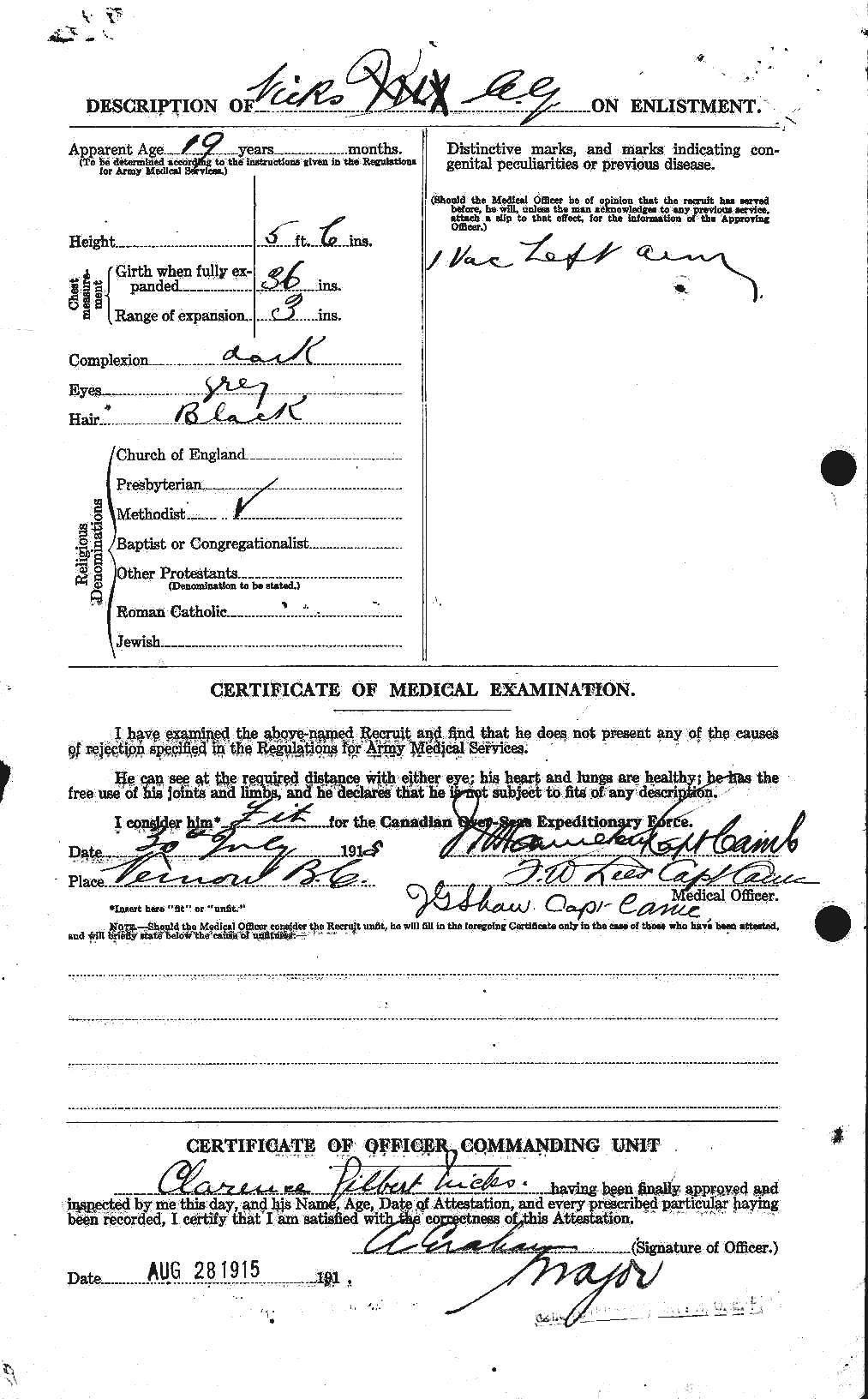 Personnel Records of the First World War - CEF 556708b
