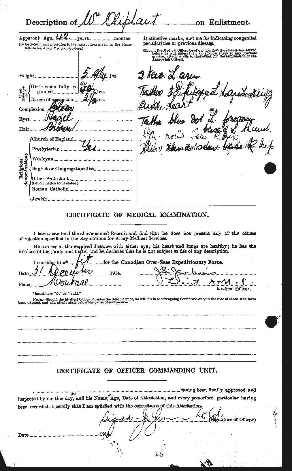 Personnel Records of the First World War - CEF 557069b