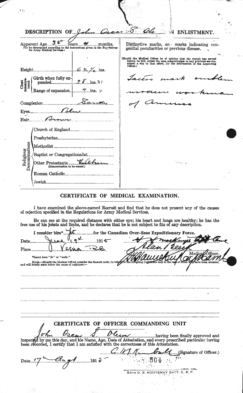 Personnel Records of the First World War - CEF 557241b