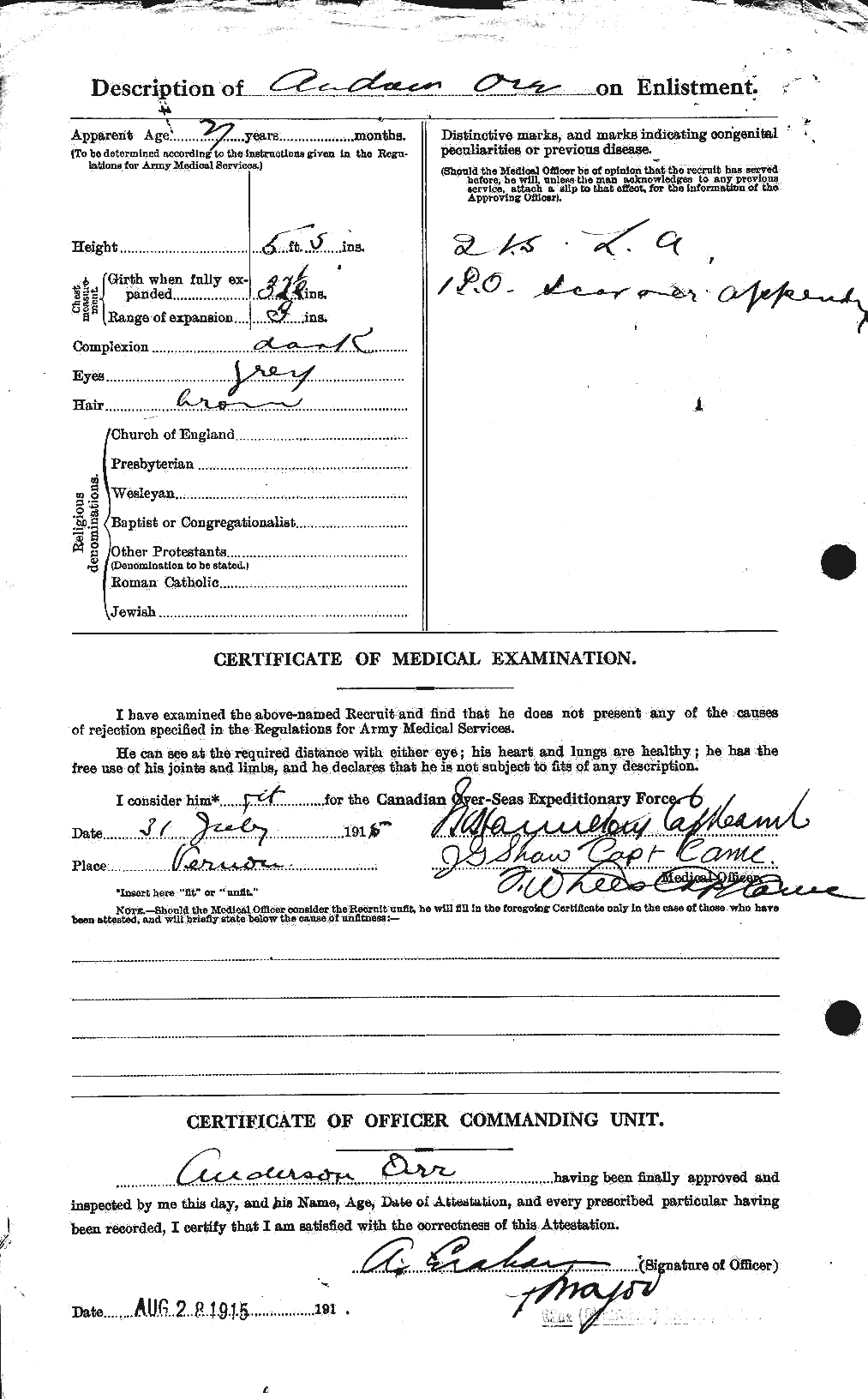 Personnel Records of the First World War - CEF 558700b