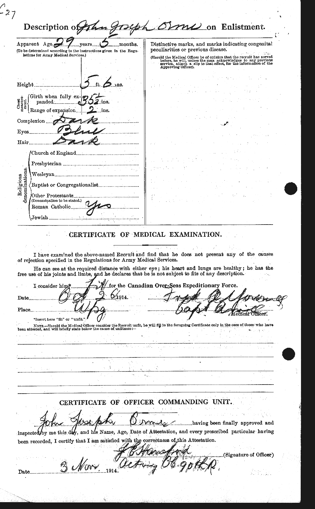 Personnel Records of the First World War - CEF 559636b