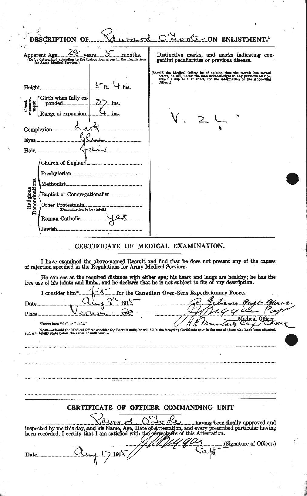 Personnel Records of the First World War - CEF 560424b