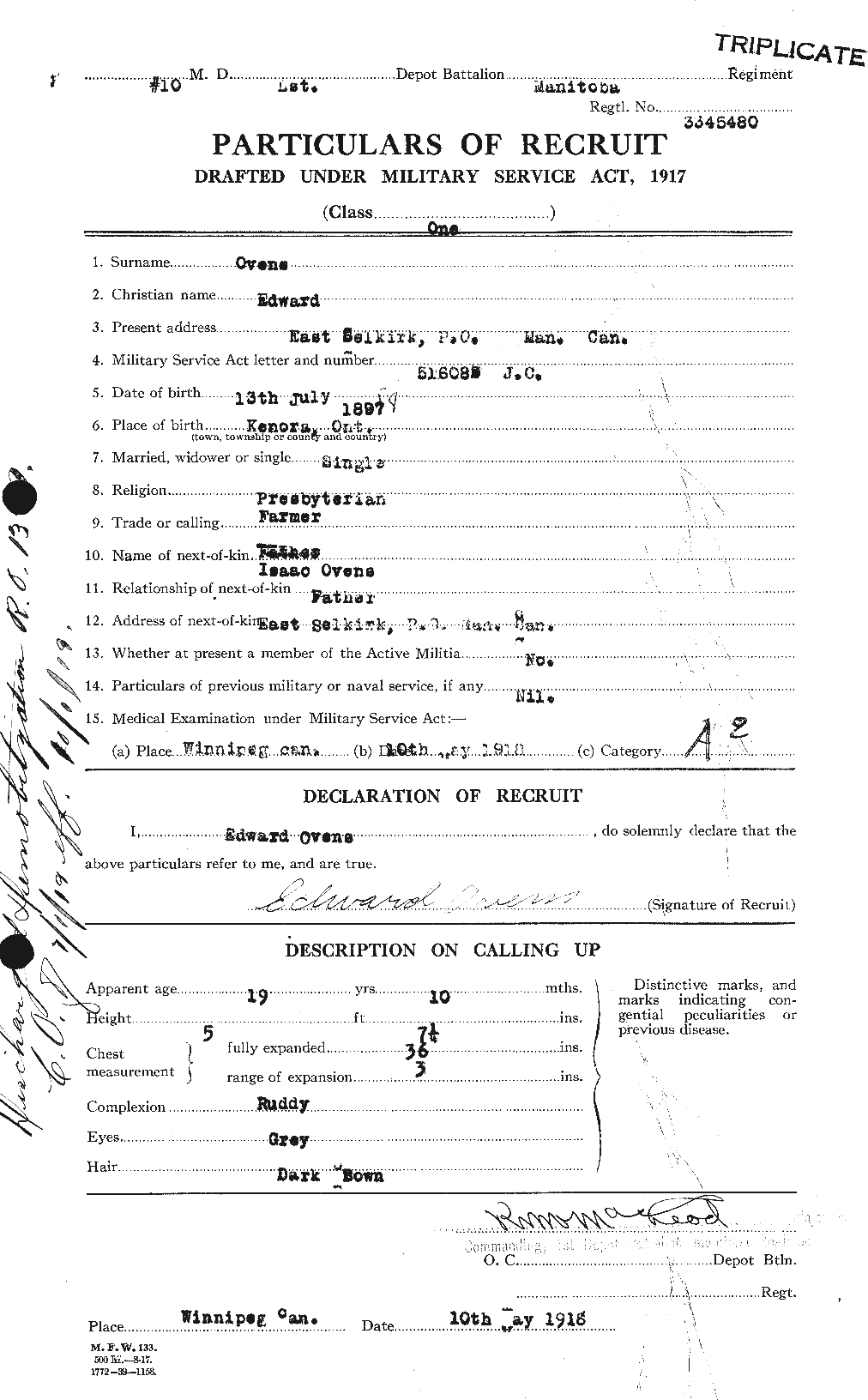 Personnel Records of the First World War - CEF 561048a