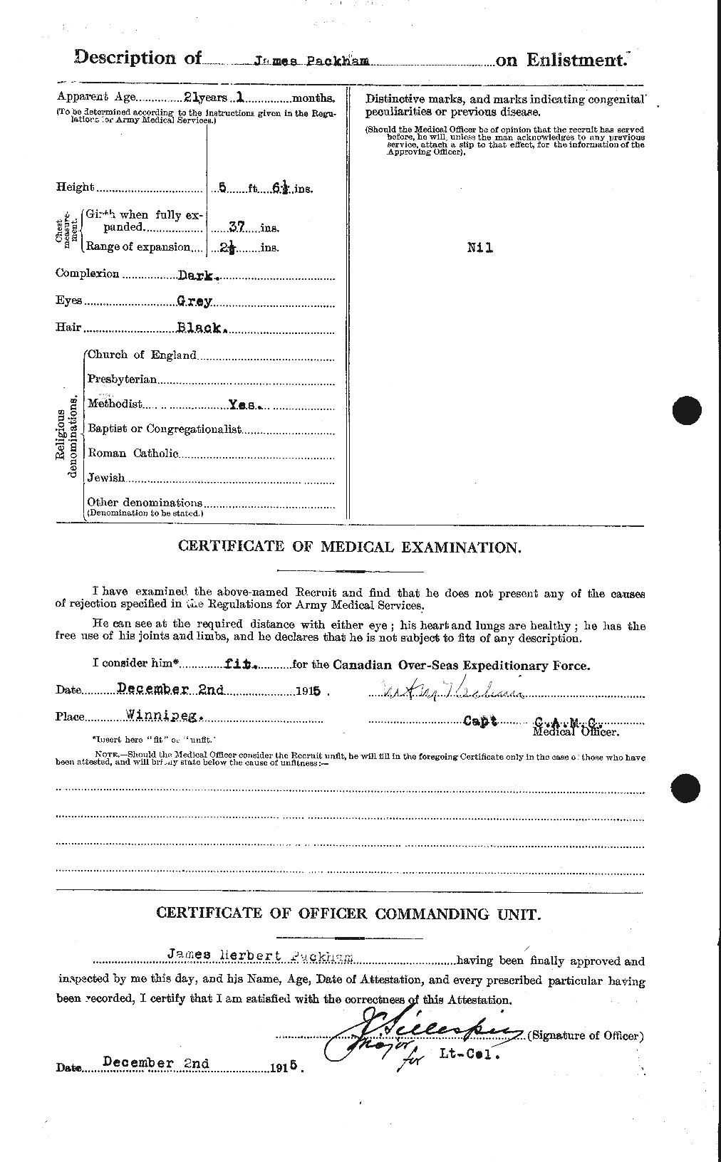 Personnel Records of the First World War - CEF 561823b