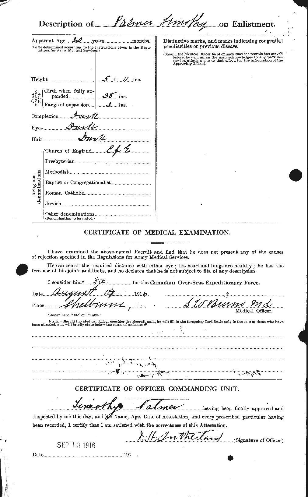 Personnel Records of the First World War - CEF 563179b