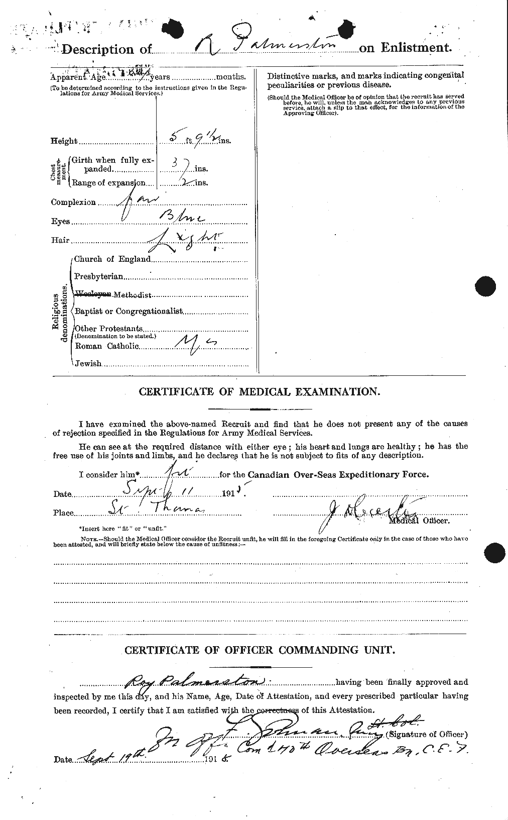 Personnel Records of the First World War - CEF 563256b