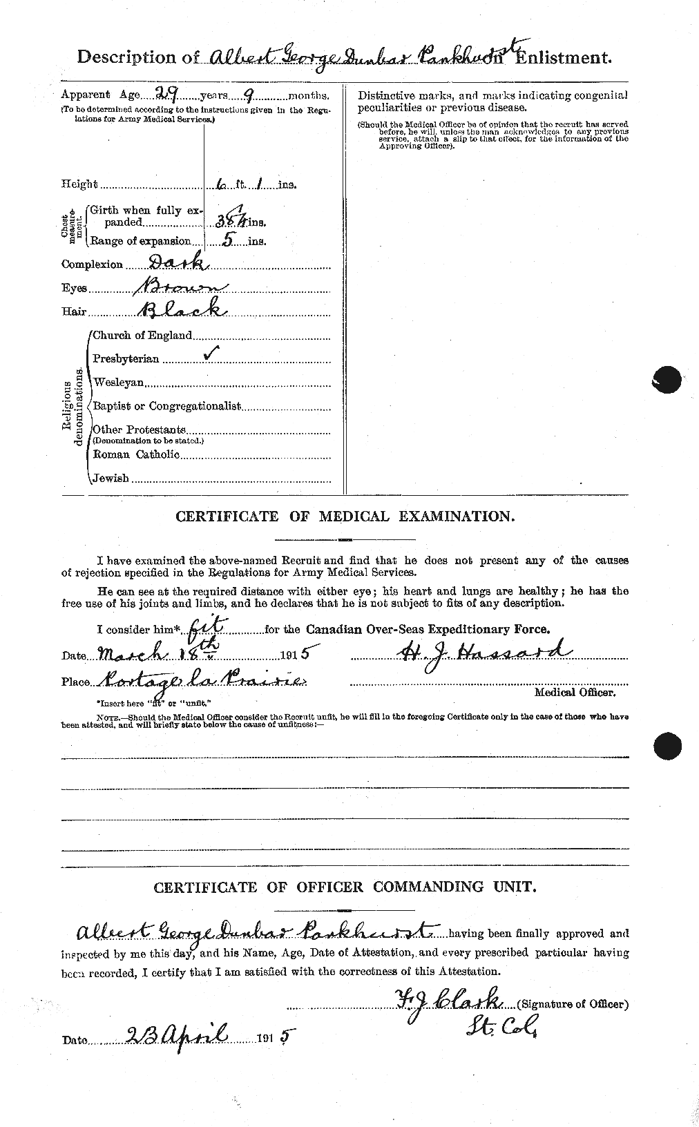 Personnel Records of the First World War - CEF 563370b