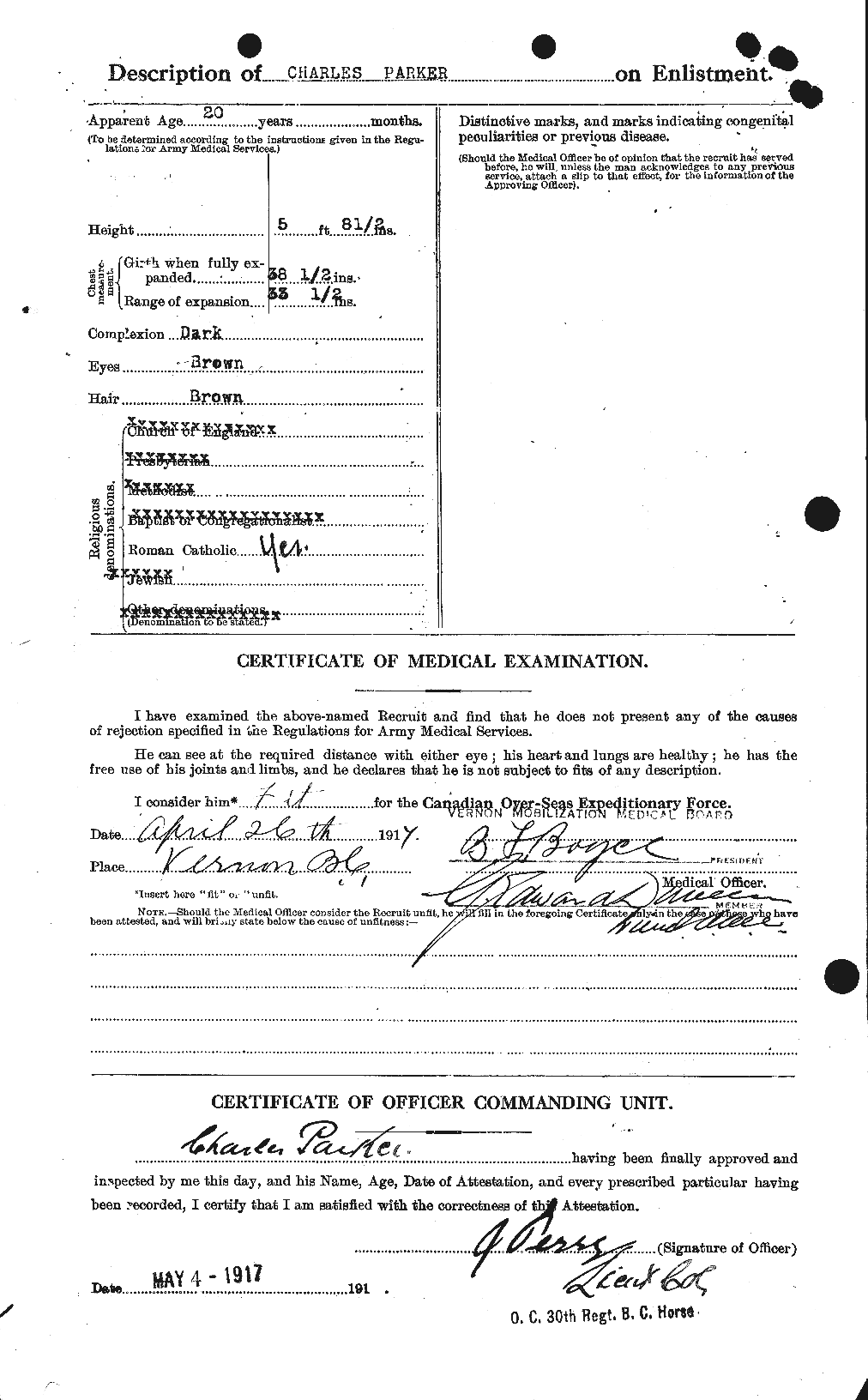 Personnel Records of the First World War - CEF 565056b