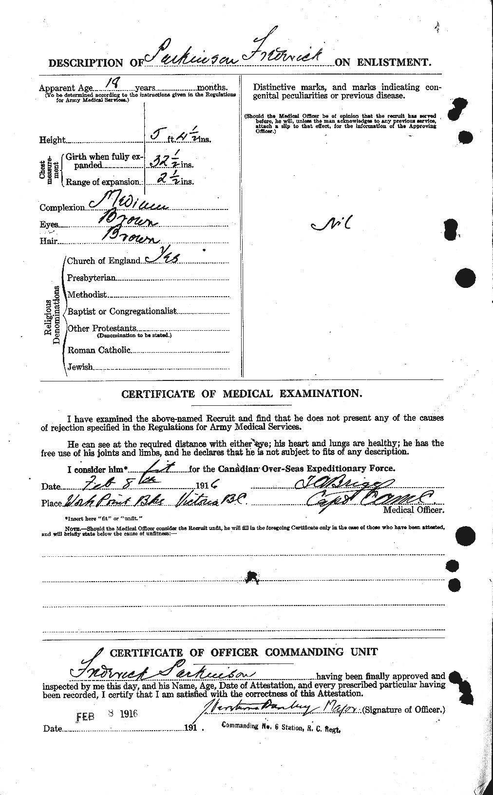 Personnel Records of the First World War - CEF 565990b