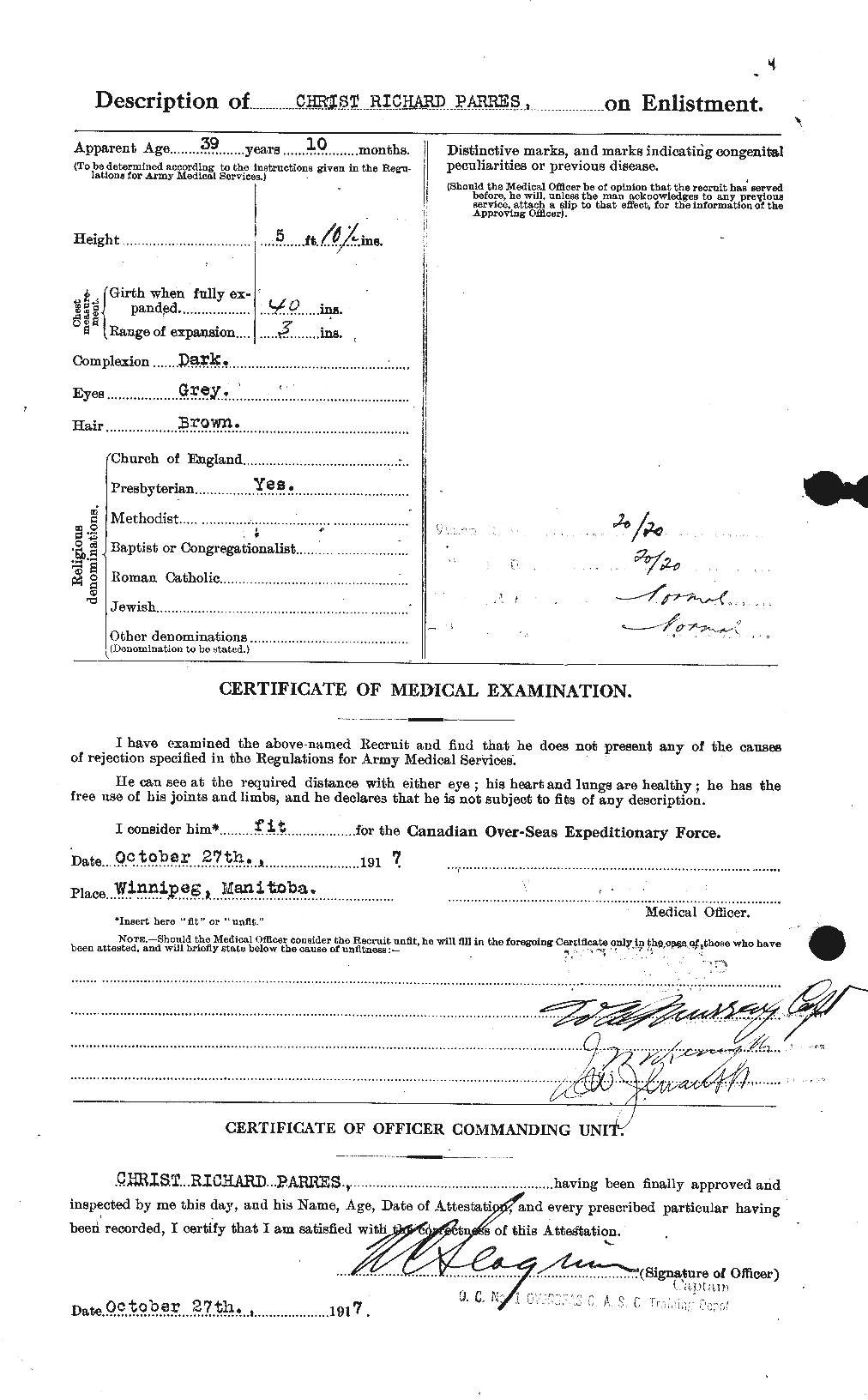 Personnel Records of the First World War - CEF 566466b