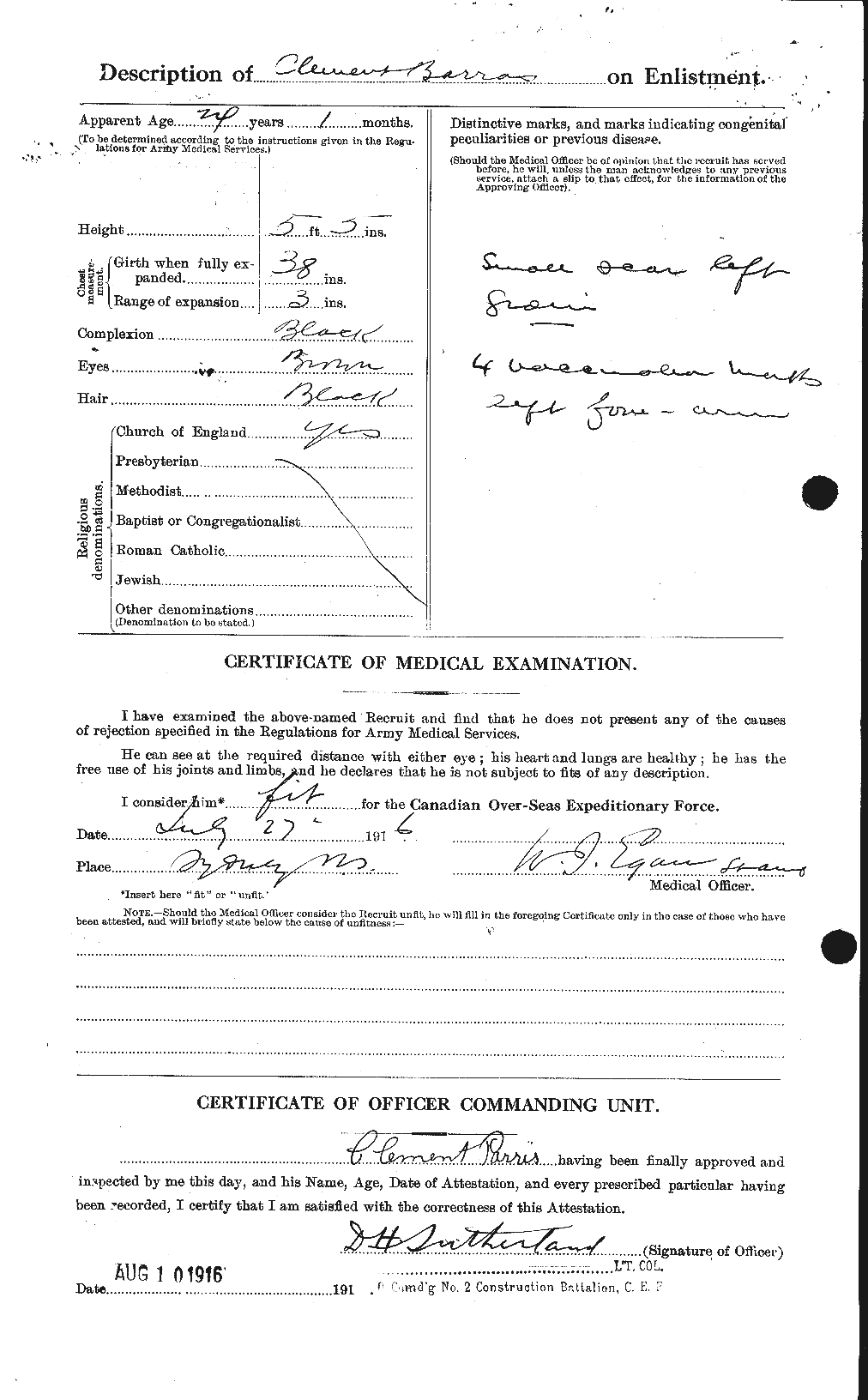 Personnel Records of the First World War - CEF 566502b