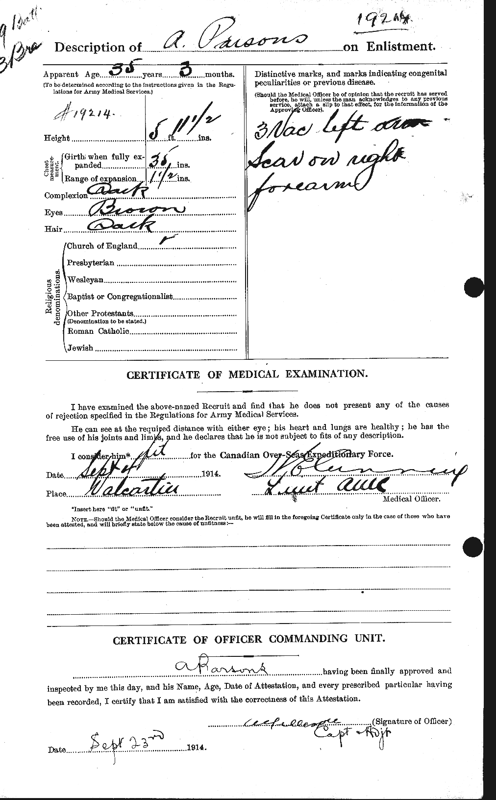 Personnel Records of the First World War - CEF 566773b