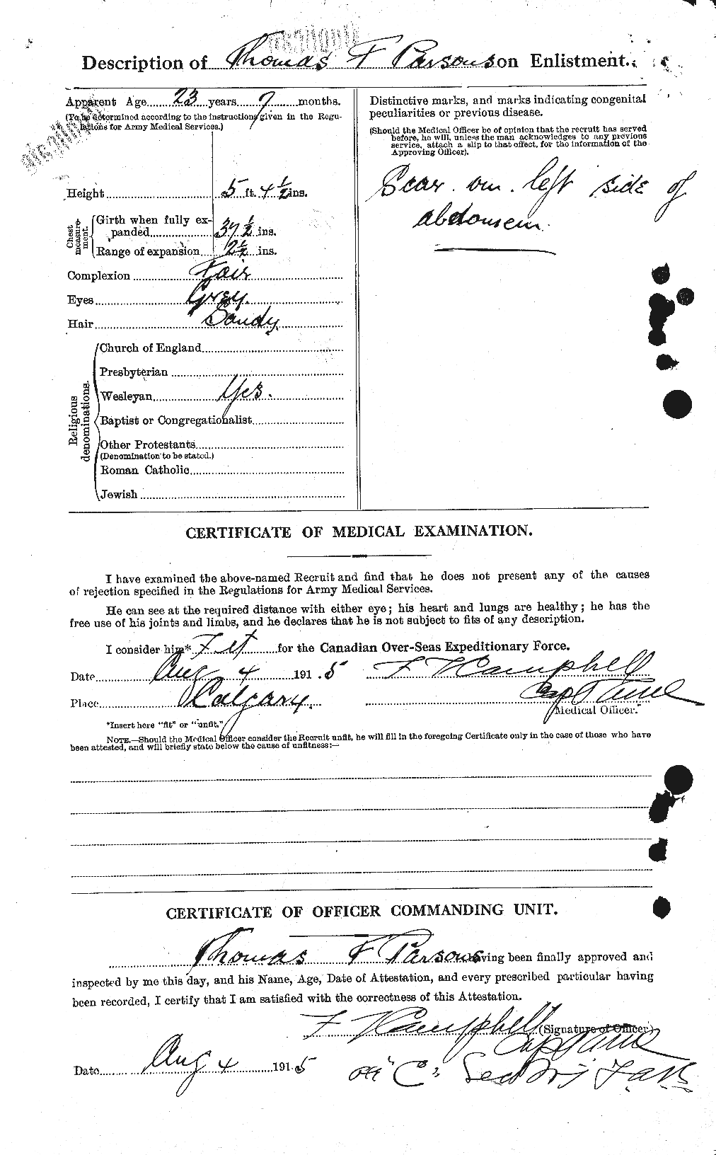 Personnel Records of the First World War - CEF 567000b