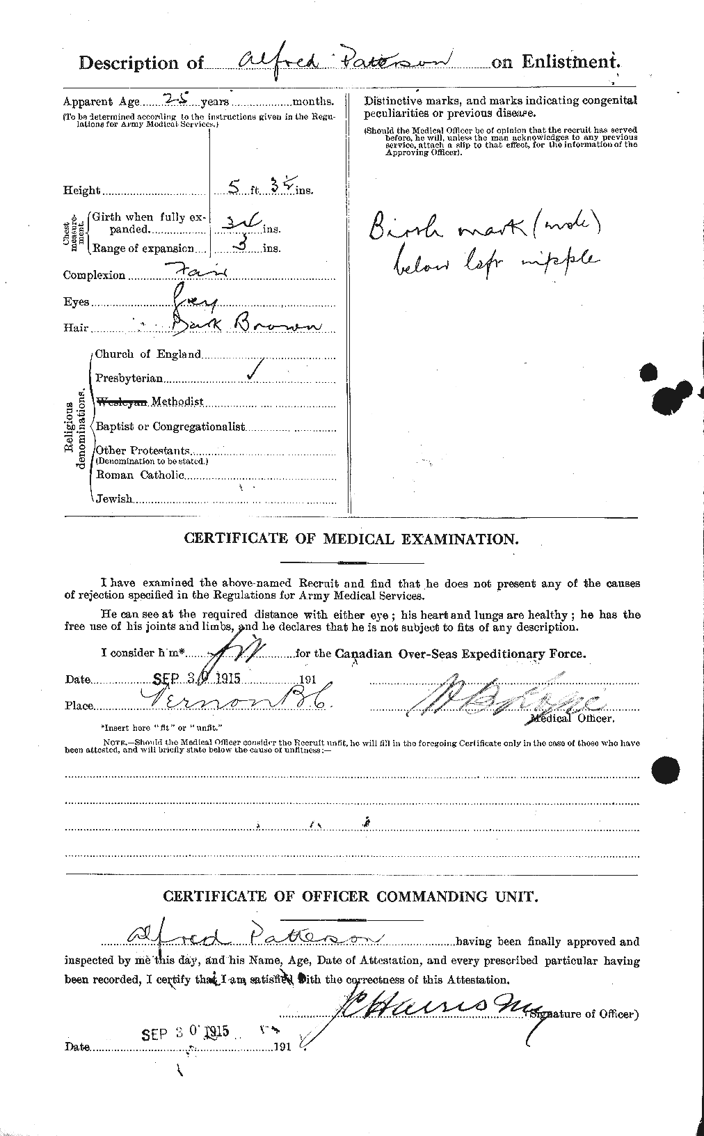 Personnel Records of the First World War - CEF 568215b