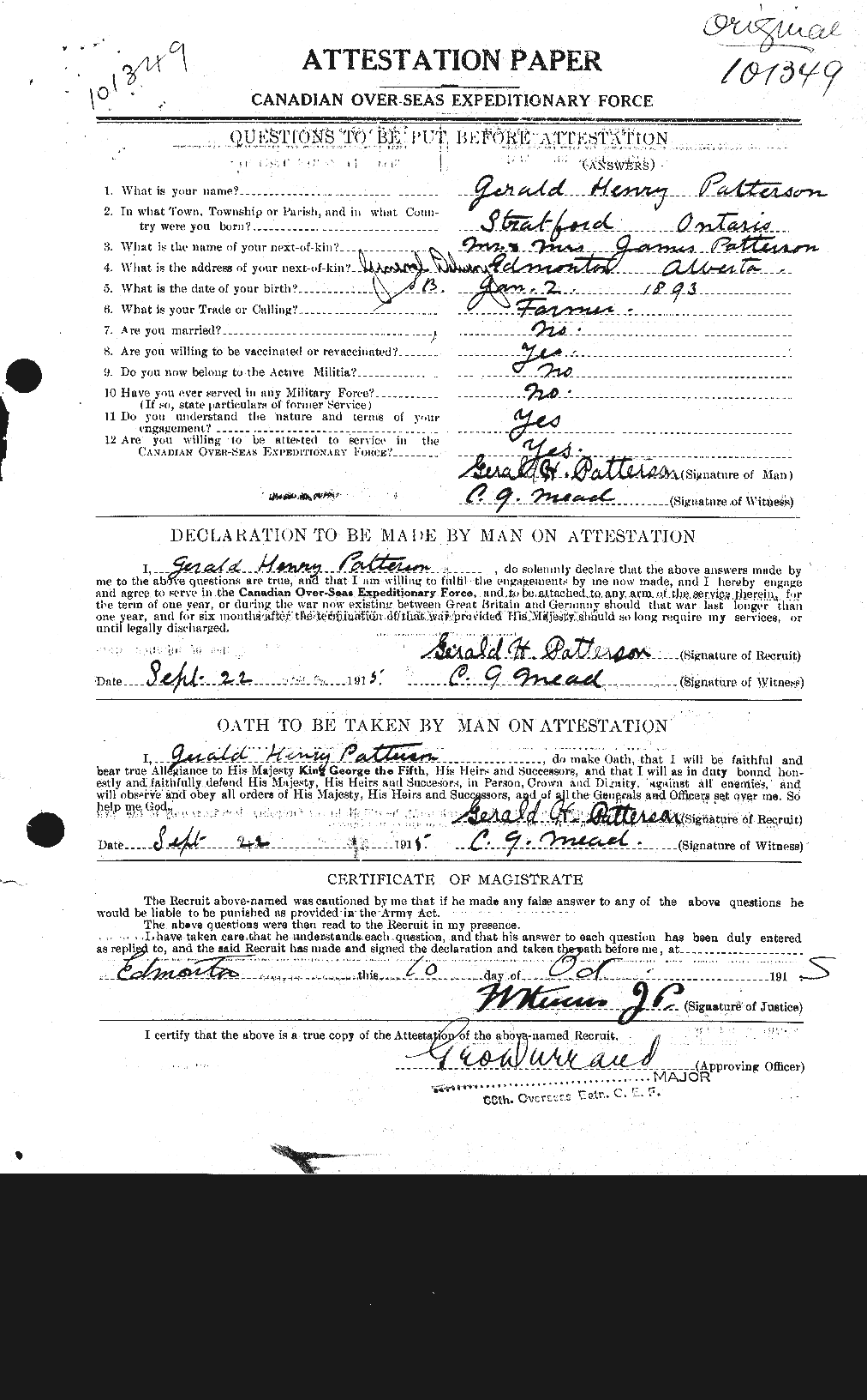 Personnel Records of the First World War - CEF 568430a