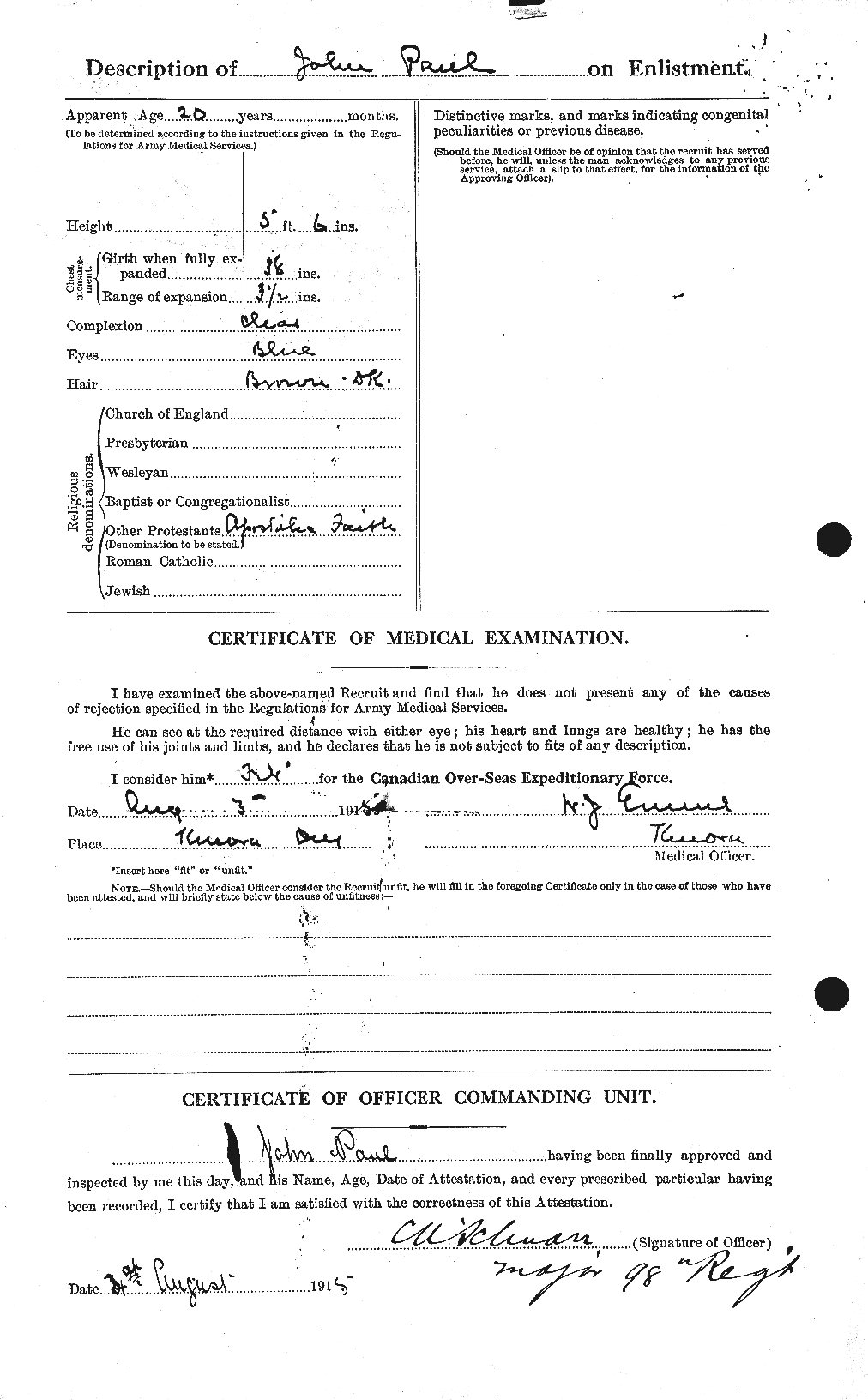 Personnel Records of the First World War - CEF 569248b