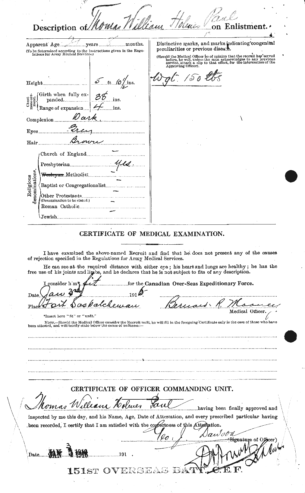 Personnel Records of the First World War - CEF 569351b