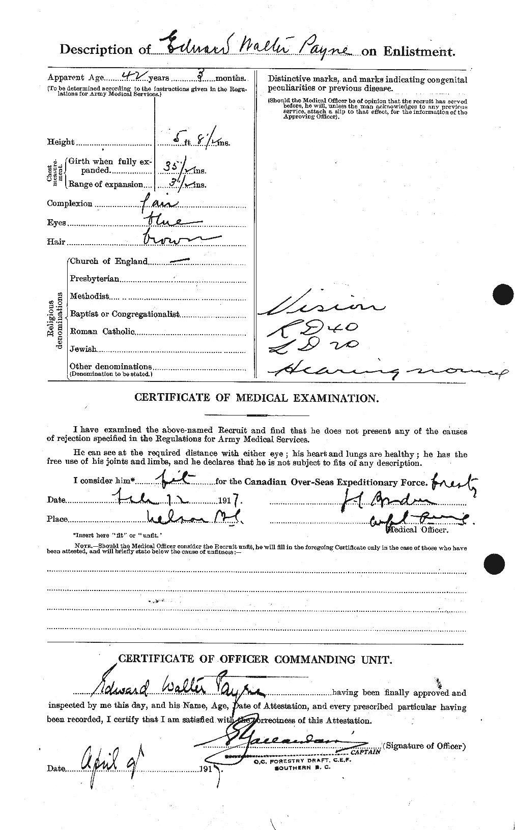 Personnel Records of the First World War - CEF 569885b