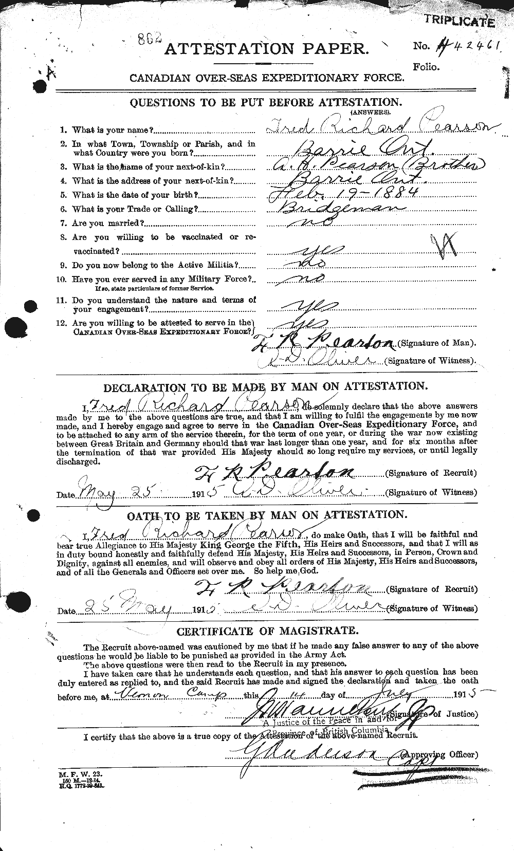 Personnel Records of the First World War - CEF 570963a