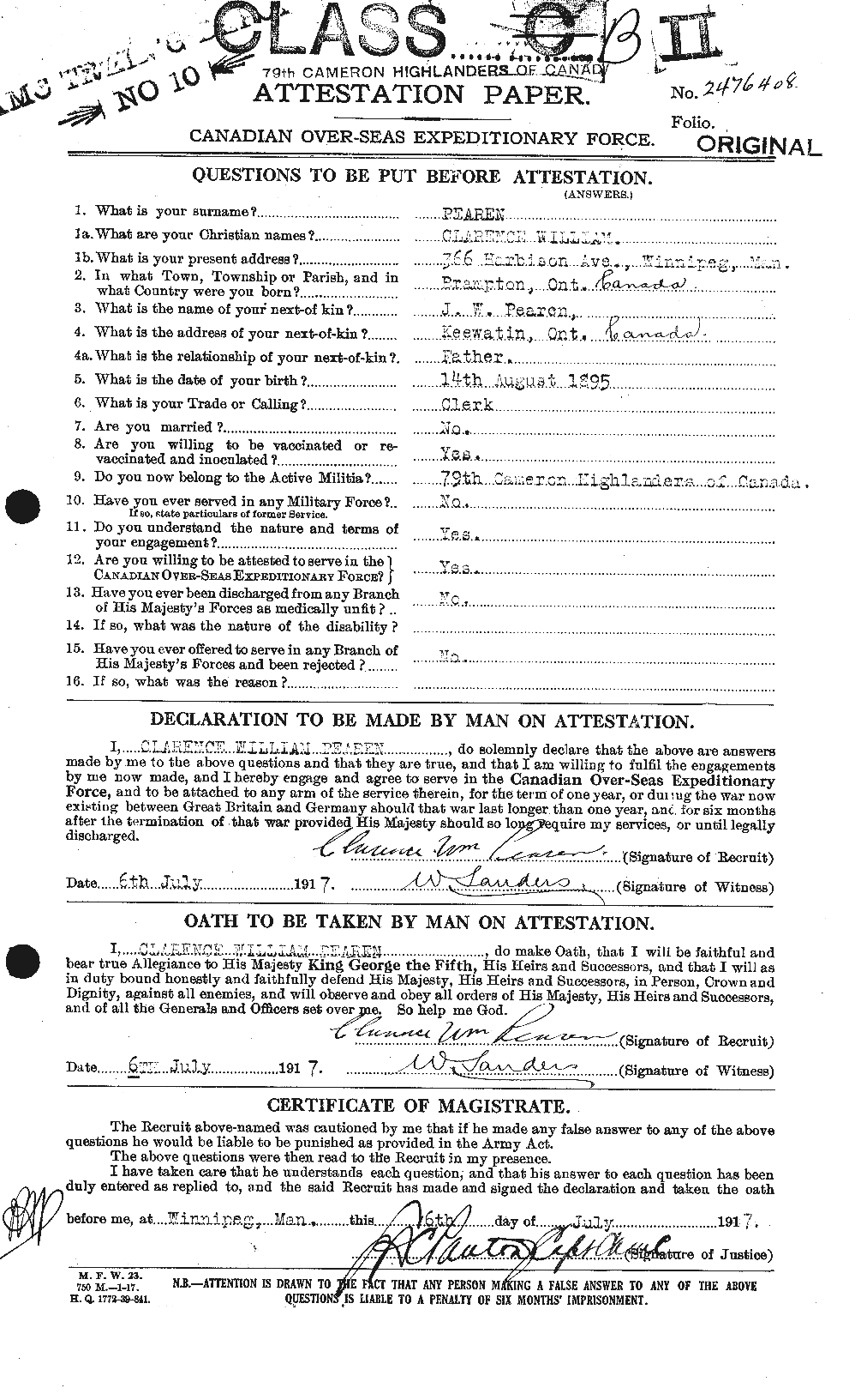 Personnel Records of the First World War - CEF 571432a