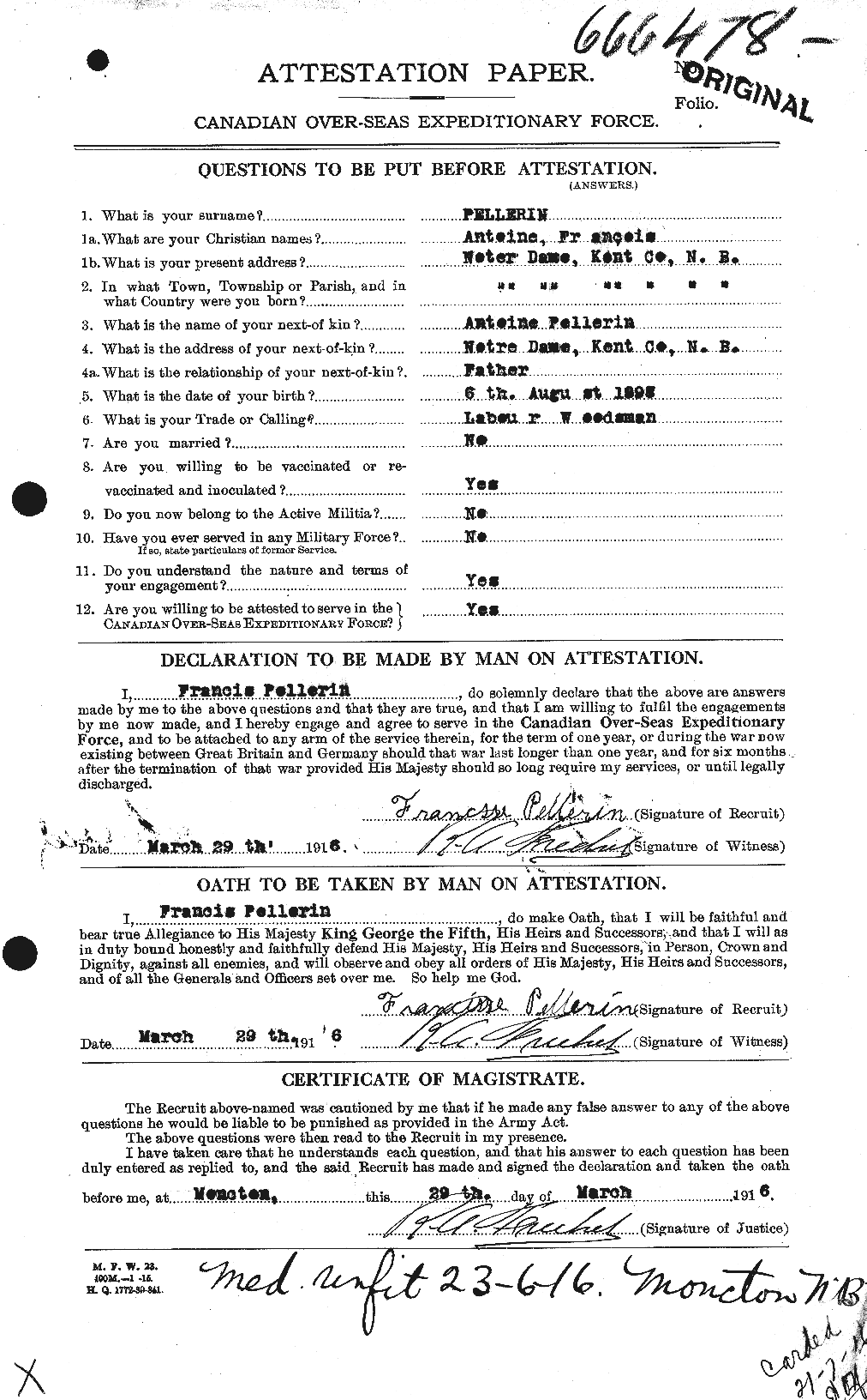Personnel Records of the First World War - CEF 572234a