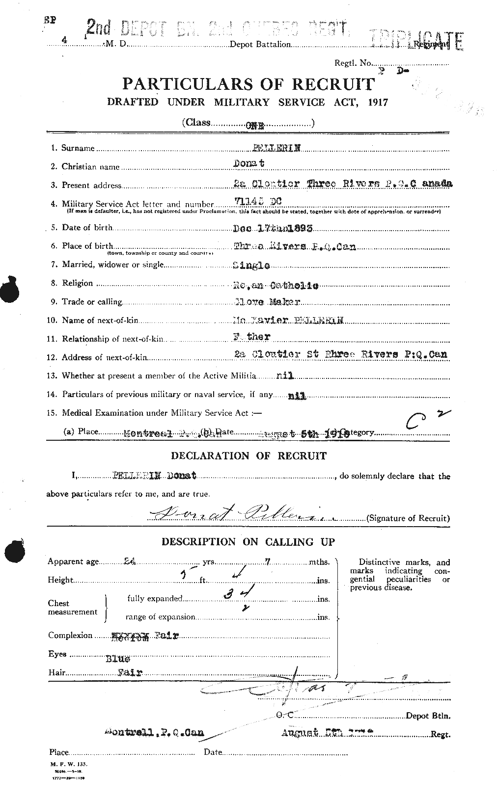 Personnel Records of the First World War - CEF 572243a