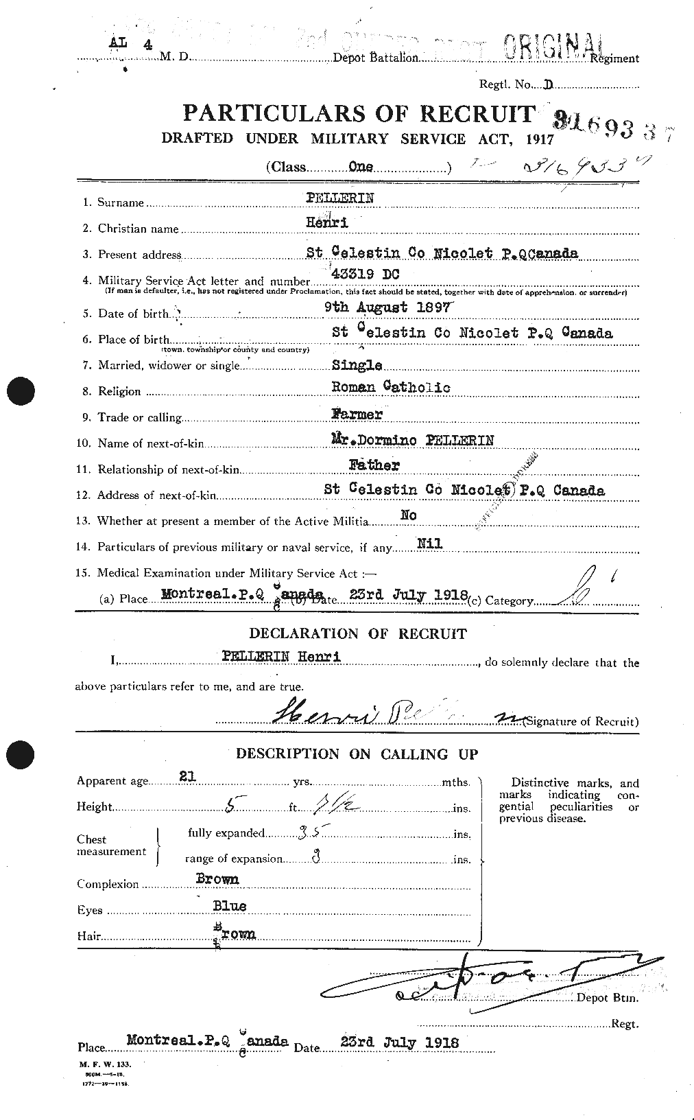 Personnel Records of the First World War - CEF 572250a
