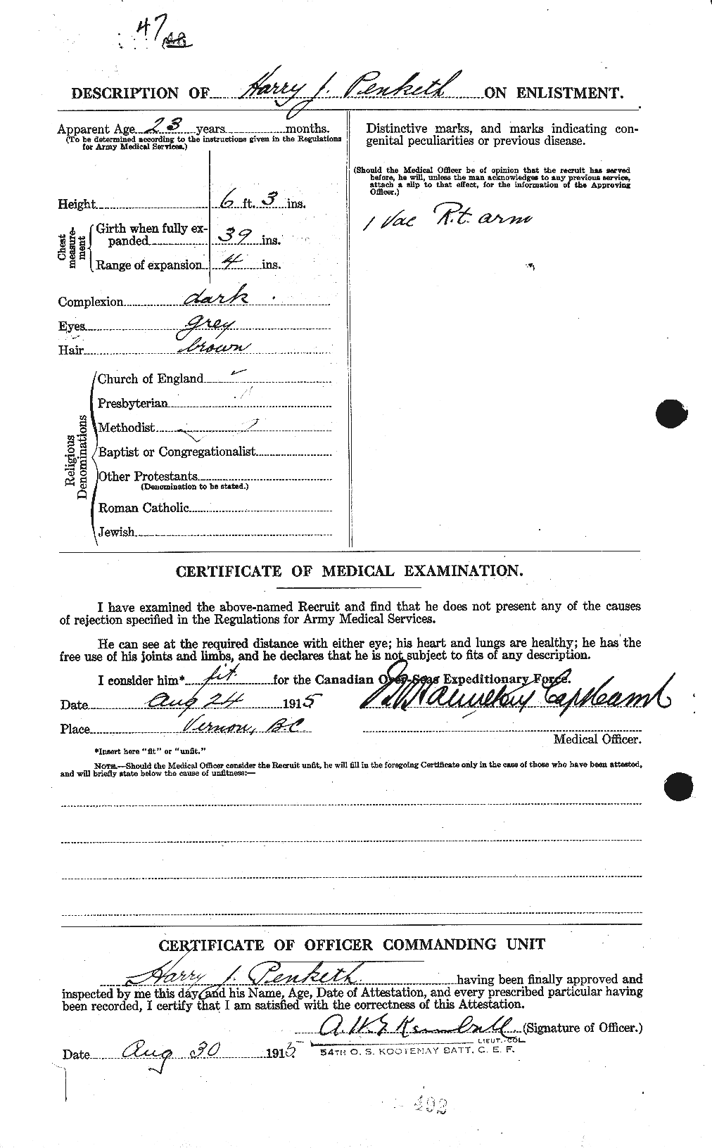 Personnel Records of the First World War - CEF 573040b