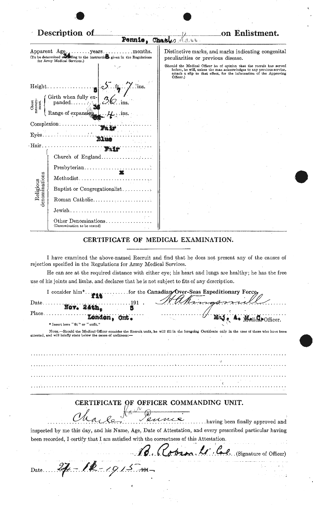 Personnel Records of the First World War - CEF 573187b