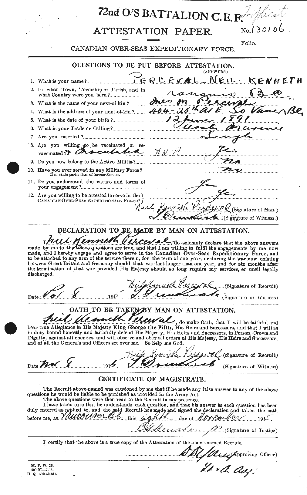 Personnel Records of the First World War - CEF 573726a