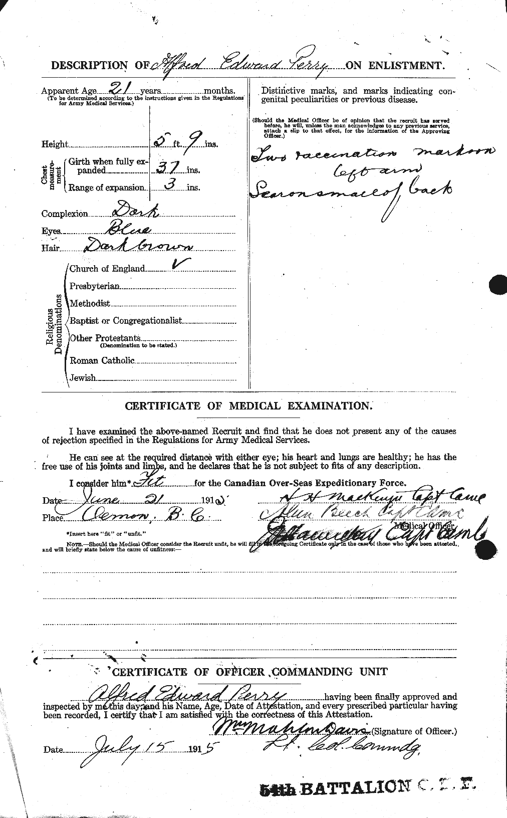 Personnel Records of the First World War - CEF 574701b