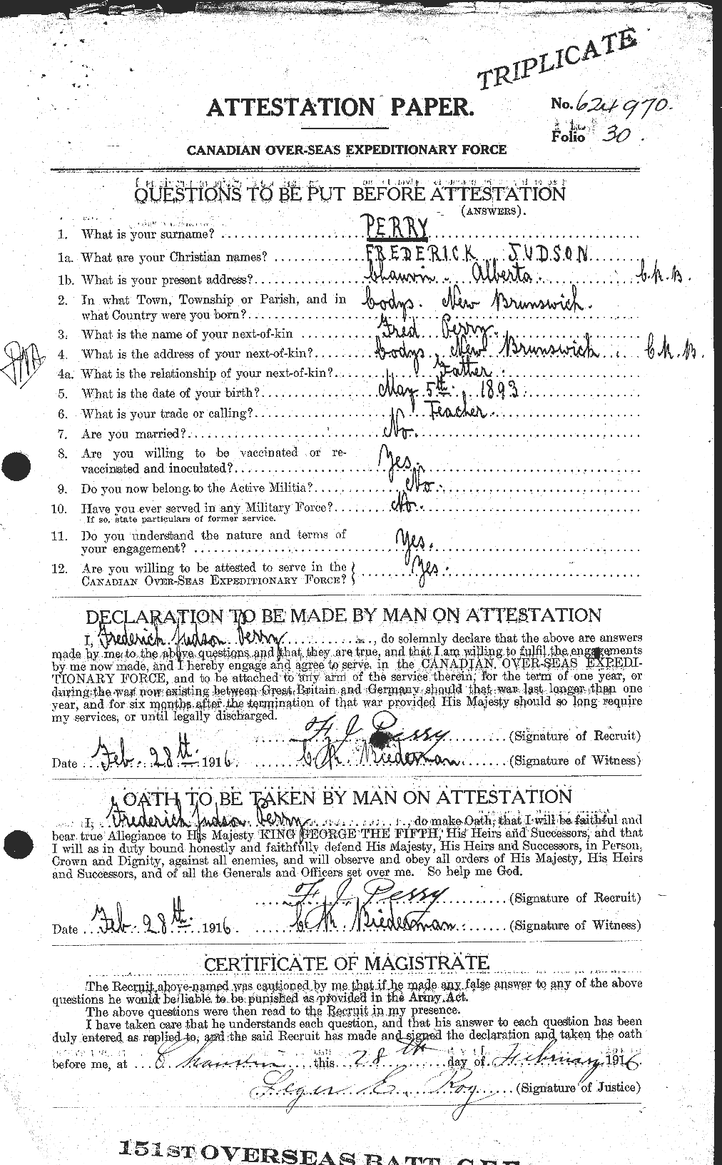 Personnel Records of the First World War - CEF 574841a