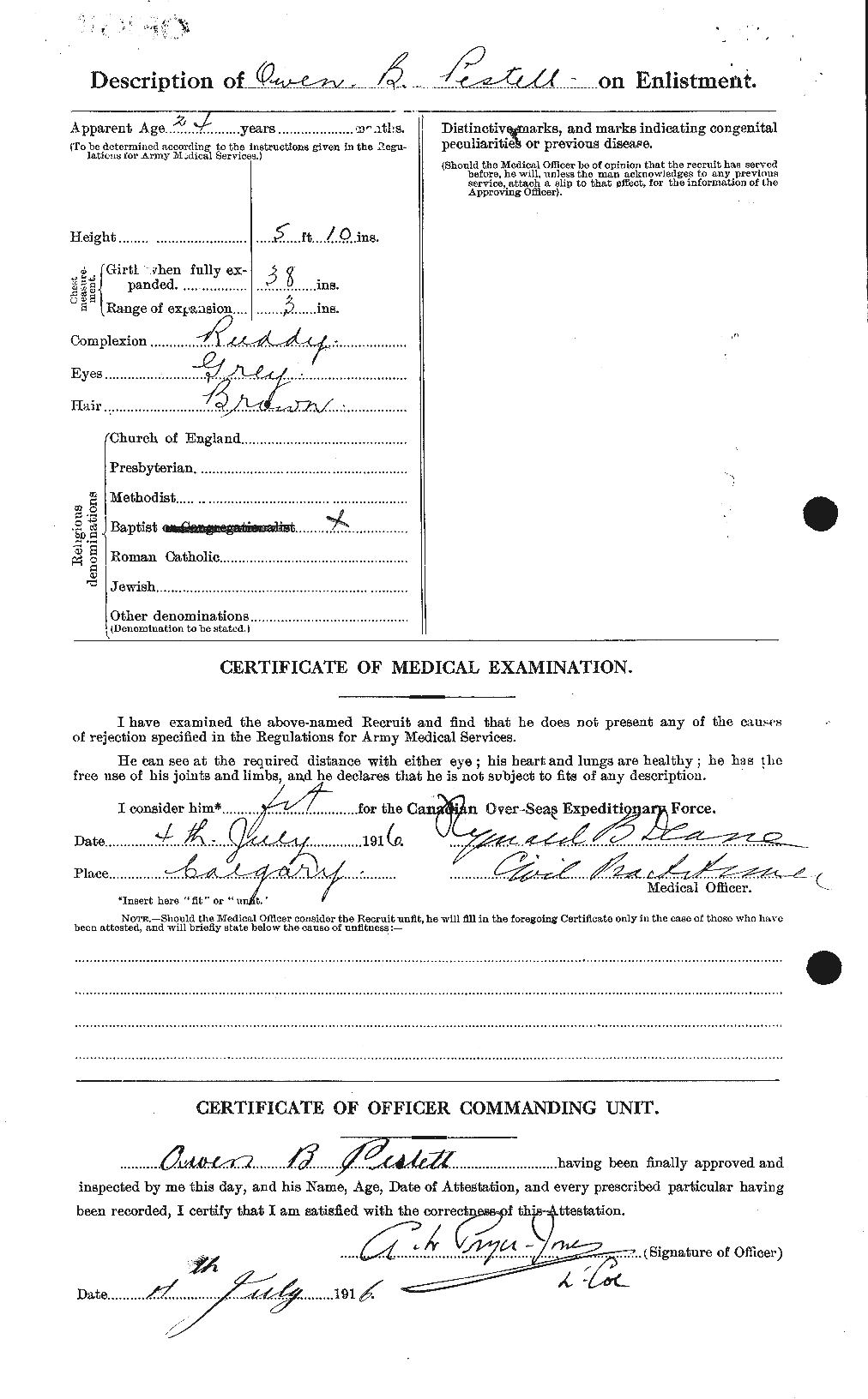 Personnel Records of the First World War - CEF 575239b