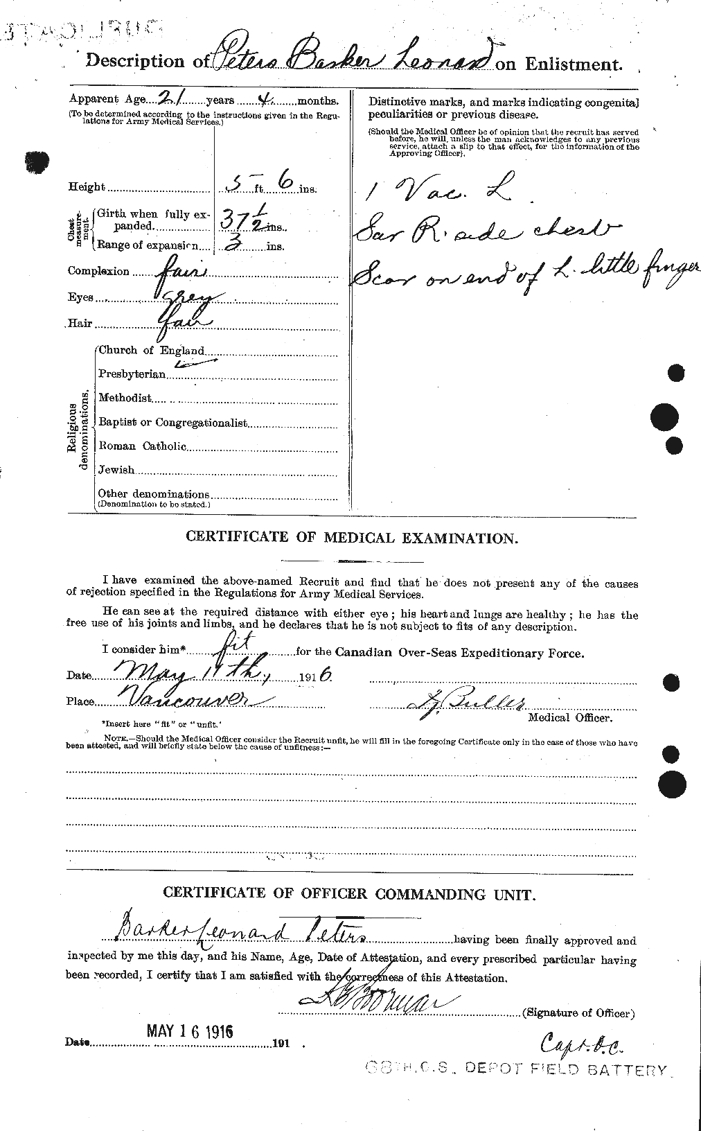 Personnel Records of the First World War - CEF 575359b