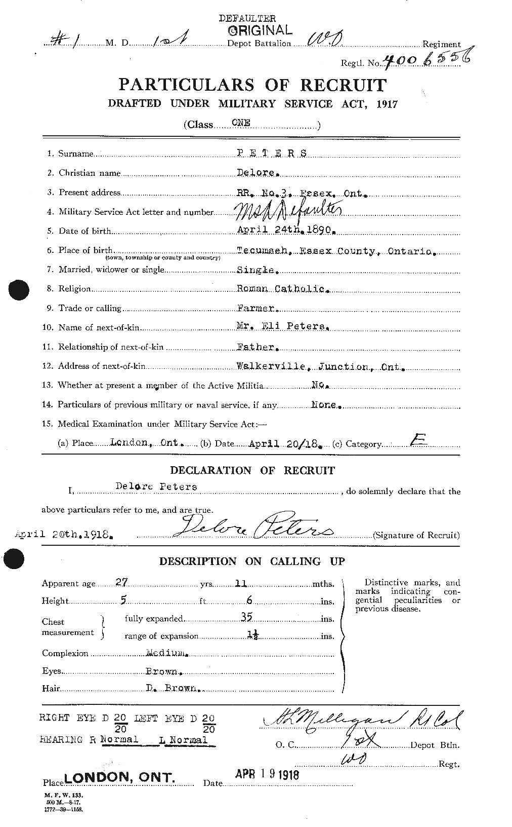 Personnel Records of the First World War - CEF 575392a