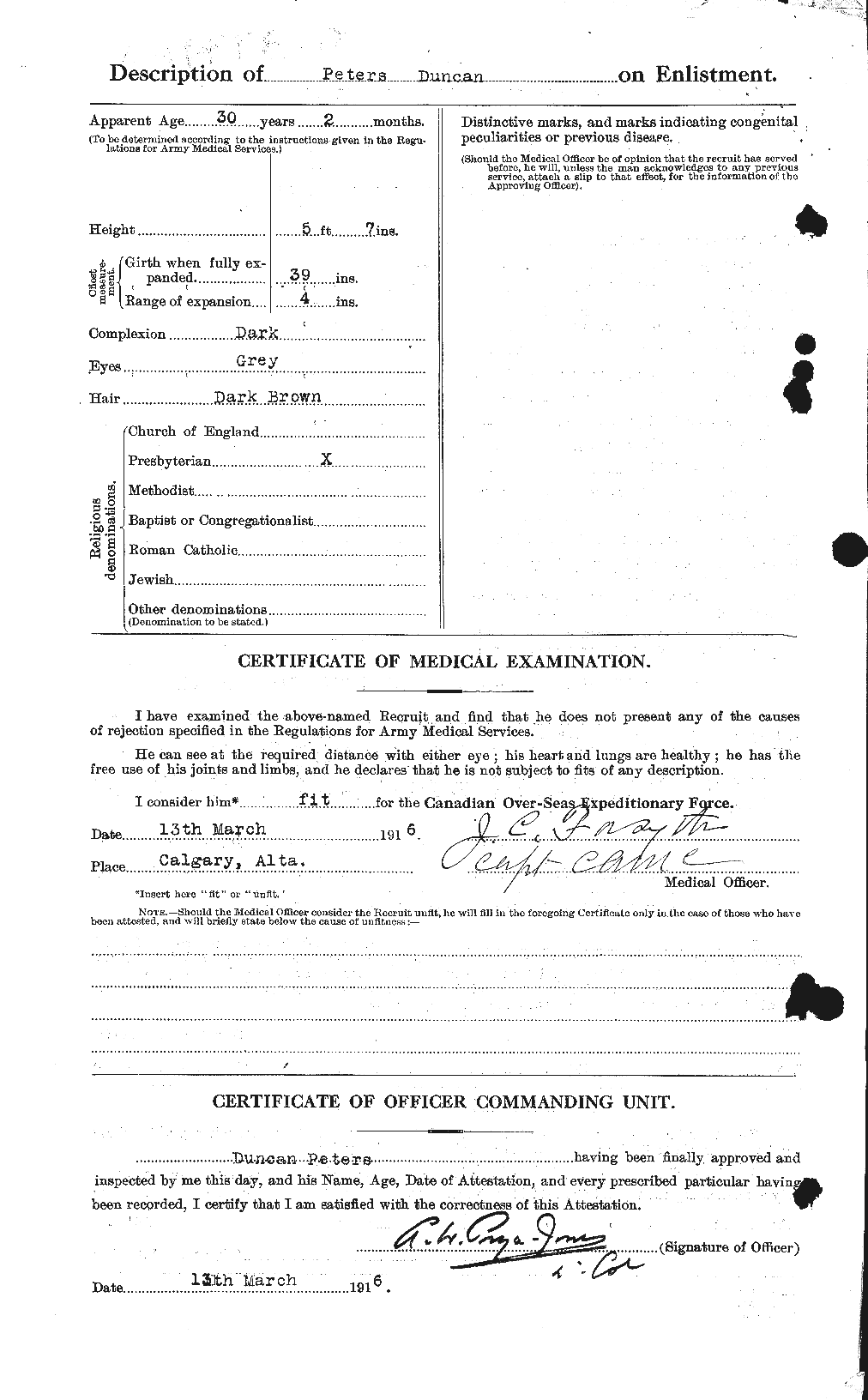 Personnel Records of the First World War - CEF 575398b
